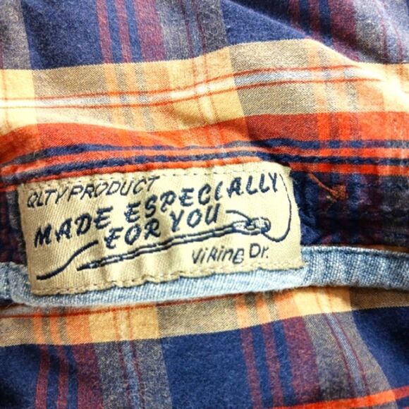 Akoo Brand Men's Short-Sleeved Button-Down Shirt Plaid Pattern XL Streetwear.... - Picture 12 of 14